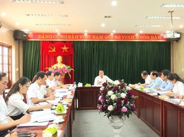 Chủ nhiệm Uỷ ban Kiểm tra Thành uỷ Hà Nội Hoàng Trọng Quyết làm việc tại xã Sơn Đồng về công tác chuẩn bị tổ chức Đại hội Đảng bộ xã lần thứ Nhất
