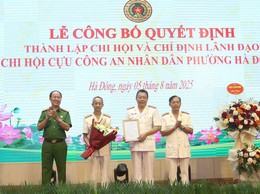 Thành lập Chi hội Cựu Công an nhân dân phường Hà Đông