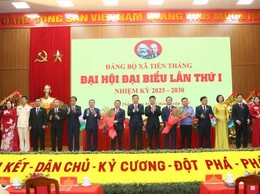 Đại hội đại biểu Đảng bộ xã Tiến Thắng lần thứ I, nhiệm kỳ 2025-2030 thành công tốt đẹp