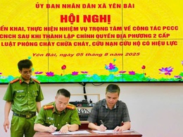 ỦY BAN NHÂN DÂN XÃ YÊN BÀI TỔ CHỨC HỘI NGHỊ TRIỂN KHAI THỰC HIỆN NHIỆM VỤ TRỌNG TÂM VỀ CÔNG TÁC PHÒNG CHÁY CHỮA CHÁY VÀ CỨU NẠN CỨU HỘ