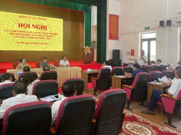 ĐẢNG ỦY XÃ NỘI BÀI TỔ CHỨC HỘI NGHỊ LẤY Ý KIẾN CỦA CÁC ĐỒNG CHÍ NGUYÊN LÃNH ĐẠO ĐÓNG GÓP DỰ THẢO VĂN KIỆN ĐẠI HỘI ĐẢNG BỘ LẦN THỨ I, NHIỆM KỲ 2025 - 2030