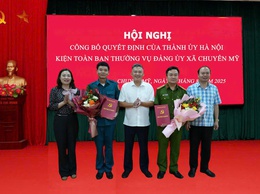 Công bố Quyết định chỉ định của Thành ủy Hà Nội – Kiện toàn Ban thường vụ Đảng ủy xã Chuyên Mỹ