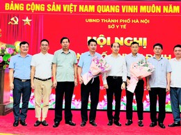 Sở Y tế Hà Nội tổ chức hội nghị công bố quyết định về công tác cán bộ