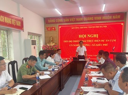 Đoàn công tác của Sở công thương Hà Nội kiểm tra tiến độ triển khai Dự án Cụm công nghiệp Nghĩa Hương, xã Kiều Phú