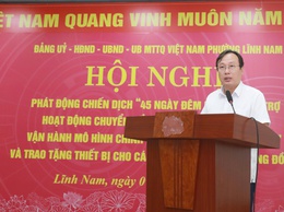 Phường Lĩnh Nam quyết tâm tạo đột phá trong chuyển đổi số với chiến dịch “45 ngày đêm”