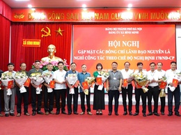 Bình Minh tổ chức gặp mặt các đồng chí nguyên là lãnh đạo huyện Thanh Oai, nguyên là lãnh đạo xã nghỉ công tác theo Nghị định 178/2024/NĐ- CP  của Chính Phủ.