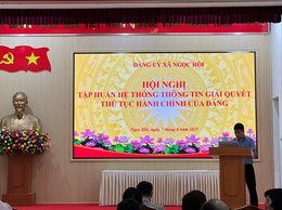 ĐẢNG ỦY XÃ NGỌC HỒI PHỐI HỢP VỚI PHÒNG CNTT THÀNH ỦY VÀ ĐƠN VỊ PHÁT TRIỂN PHẦN MỀM ( VNPT HÀ NỘI ) TỔ CHỨC TẬP HUẤN