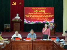Xã Chuyên Mỹ: Lấy ý kiến đóng góp Dự thảo báo cáo chính trị Đại hội Đảng bộ xã lần thứ I, nhiệm kỳ 2025-2030