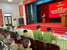 Công an xã Hoài Đức tổ chức Hội nghị sơ kết 01 năm triển khai lực lượng tham gia bảo vệ an ninh, trật tự (ANTT) ở cơ sở