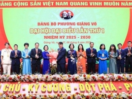 Đại hội đại biểu Đảng bộ phường Giảng Võ lần thứ I, nhiệm kỳ 2025-2030 thành công tốt đẹp