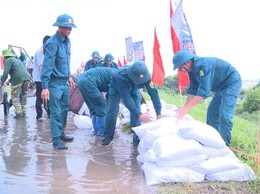 Xã Phúc Lộc tổ chức Diễn tập thực hành xử lý một số tình huống trong công tác phòng, chống thiên tai
