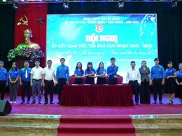 Ký kết giao ước thi đua giữa Đoàn Thanh niên xã Thanh Oai – Tam Hưng – Bình Minh – Dân Hòa
