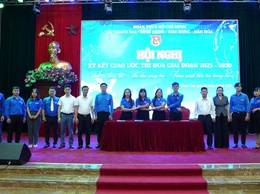 Tuổi trẻ Tam Hưng ký kết giao ước thi đua cùng các xã Thanh Oai – Bình Minh – Dân Hòa