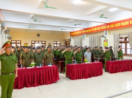Công an xã Ứng Thiên ra quân đợt cao điểm tấn công, trấn áp tội phạm