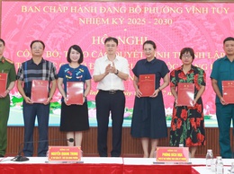 Phường Vĩnh Tuy sẵn sàng cho Đại hội đại biểu Đảng bộ Phường lần thứ I, nhiệm kỳ 2025-2030