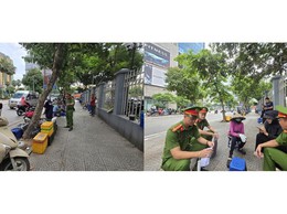 CÔNG AN PHƯỜNG LÁNG:
PHỐI HỢP, KIỂM TRA, XỬ LÝ CÁC PHẢN ÁNH VỀ TRẬT TỰ ĐÔ THỊ, TRẬT TỰ CÔNG CỘNG QUA ỨNG DỤNG “CÔNG DÂN THỦ ĐÔ SỐ - IHANOI”