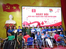 Xã Suối Hai tổ chức Ngày hội thanh niên hiến máu tình nguyện năm 2025