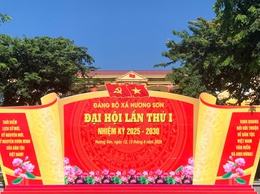 Đại hội Đảng bộ xã Hương Sơn lần thứ nhất hướng tới phát triển bền vững và toàn diện