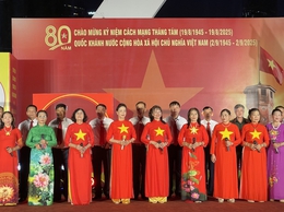 Cầu Giấy: Sôi nổi chương trình văn nghệ chào mừng 80 năm Quốc khánh 2/9