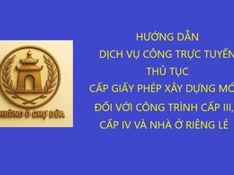 Thủ tục cấp Giấy phép xây dựng mới đối với công trình cấp III, cấp IV và nhà ở riêng lẻ