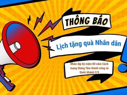 Phường Tây Hồ: Thông báo lịch tặng quà Nhân dân dịp kỷ niệm 80 năm Cách mạng tháng Tám thành công và Quốc khánh 2/9