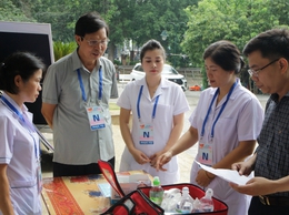 Phó Giám đốc Sở Y tế Hà Nội kiểm tra công tác y tế phục vụ sự kiện A80