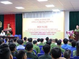 Công an phường Yên Hòa quyết tâm bảo đảm tốt hậu cần cho nhiệm vụ A80
