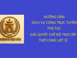 Thủ tục giải quyết chế độ trợ cấp thờ cúng liệt sĩ