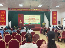 ĐẢNG ỦY XÃ TAM HƯNG TỔ CHỨC HỘI NGHỊ GIAO BAN BÍ THƯ CÁC CHI, ĐẢNG BỘ TRỰC THUỘC