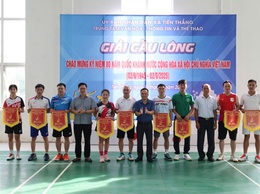 Khai mạc Giải Cầu lông các Câu lạc bộ xã Tiến Thắng mở rộng lần thứ nhất, năm 2025