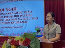 UBMTTQVN xã Phúc Thọ lấy ý kiến góp ý dự thảo văn kiện trình Đại hội Đại biểu MTTQ xã lần thứ I