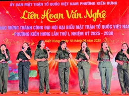 Đặc sắc chương trình văn nghệ chào mừng thành công Đại hội Đại biểu MTTQ Việt Nam phường Kiến Hưng lần thứ I, nhiệm kỳ 2025 – 2030