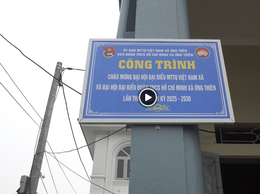 Bàn giao các công trình sân chơi thiếu nhi và thiết bị thể dục thể thao tại thôn Phù Yên và Viên Ngoại