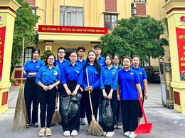 ĐOÀN TNCS HỒ CHÍ MINH PHƯỜNG VĨNH TUY RA QUÂN VỆ SINH MÔI TRƯỜNG CHÀO MỪNG ĐẠI HỘI ĐẠI BIỂU ĐẢNG BỘ PHƯỜNG VĨNH TUY LẦN THỨ NHẤT, NHIỆM KỲ 2025 - 2030.