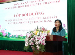 Bồi dưỡng công tác kiểm tra, giám sát và thi hành kỷ luật Đảng