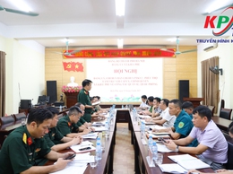 Đảng ủy Ban chỉ huy phòng thủ khu vực 2- Phúc Thọ làm việc với Cấp ủy, chính quyền xã Kiều Phú về công tác quân sự, quốc phòng