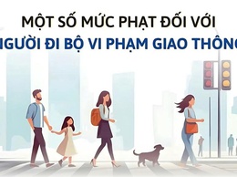 INFOGRAPHIC: Mức phạt vi phạm giao thông đối với người đi bộ