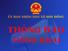 Thông báo niêm yết công khai danh sách người khuyết tật đề nghị cấp Giấy xác nhận khuyết tật trên địa bàn xã Sơn Đồng
