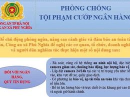 Công an xã Phú Nghĩa tuyên truyền kỹ năng phòng, chống tội phạm cướp ngân hàng trên địa bàn xã