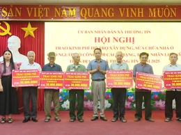 Xã Thường Tín: 9 hộ gia đình người có công được trao kinh phí xây, sửa nhà ở
