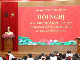 Xã Tiến Thắng: chuyển đổi số là động lực thúc đẩy phát triển toàn diện