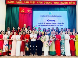 Công bố Quyết định thành lập và ra mắt Chi hội Phụ nữ Trạm Y tế xã Sơn Đồng