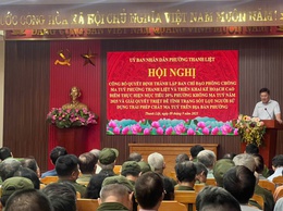 UBND Phường Thanh Liệt công bố Quyết định thành lập Ban Chỉ đạo Phòng, chống ma túy phường.