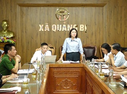 Hội nghị bàn giao hồ sơ quản lý địa giới hành chính và các nội dung liên quan đến xóm chùa Cát- thôn Lam Điền- xã Quảng Bị về thôn Bãi 2 xã Bình Minh