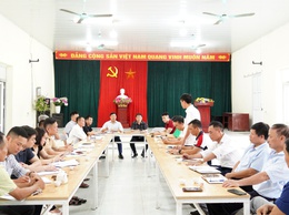 Đảng ủy phường Chương Mỹ tổ chức hội nghị làm việc với các Chi bộ, thôn và đơn vị khu vực Phụng Châu