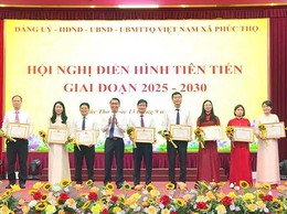 Xã Phúc Thọ tổ chức Hội nghị điển hình tiên tiến giai đoạn 2025-2030