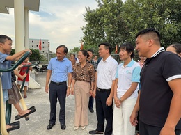 Hội LHPN xã Vân Đình : Khánh thành công trình sân chơi  cộng đồng chào mừng Đại hội UB MTTQ và Các tổ chức chính trị xã hội xã lần thứ I, nhiệm kỳ 2025 - 2030