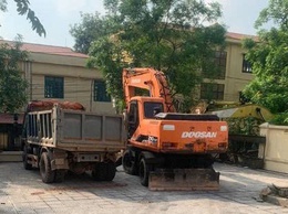 Công an xã Trung Giã kịp thời ngăn chặn hai vụ khai thác đất trái phép