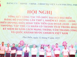 Phú Diễn tổng kết phong trào thi đua, hoạt động kỷ niệm 80 năm Cách mạng Tháng Tám