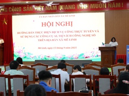 Mê Linh: Hướng dẫn thực hiện dịch vụ công trực tuyến và sử dụng các công cụ AI, tiện ích công nghệ số.